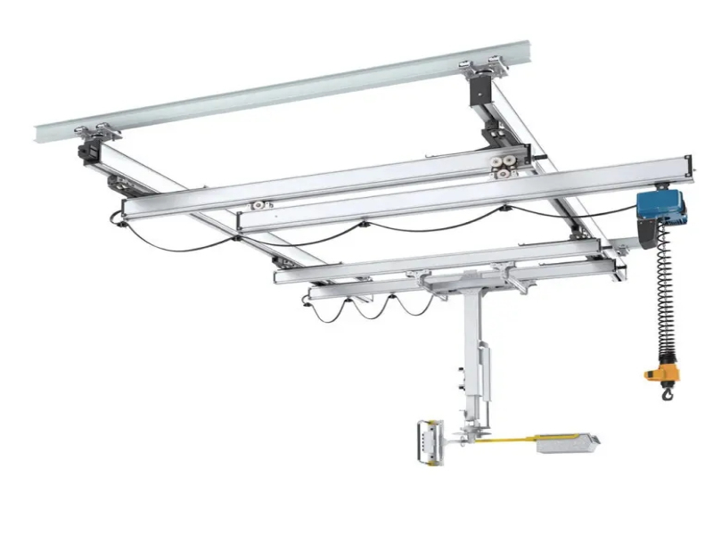 柔性轨道起重机在新能源生产线的应用场景